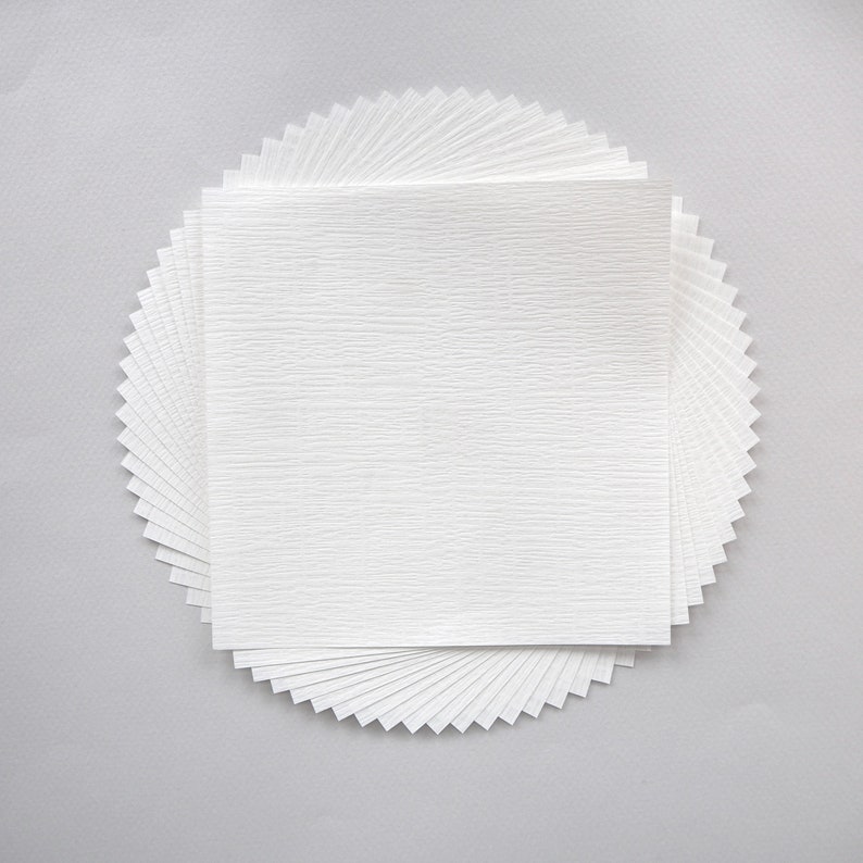 Pack Of 20 Sheets 14x14cm Textured Hefeng Paper Snow White Colour Papercrafts Origami Scrapbooking Gift
