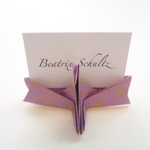 Lot de 1, 2 ou 10 marque-places en papier fait main origami grue, personnalisés, réception de mariage japonais, décoration de table, dîner de Noël