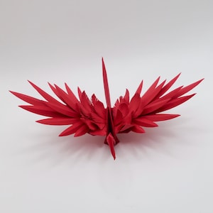 Paper Feathered Crane - Fire