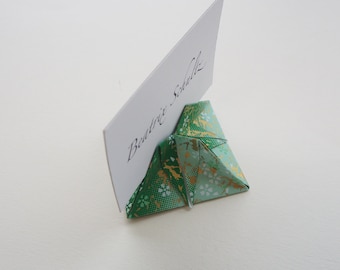 Handmade Origami Heart Place Card: Wedding Event Table Decor
