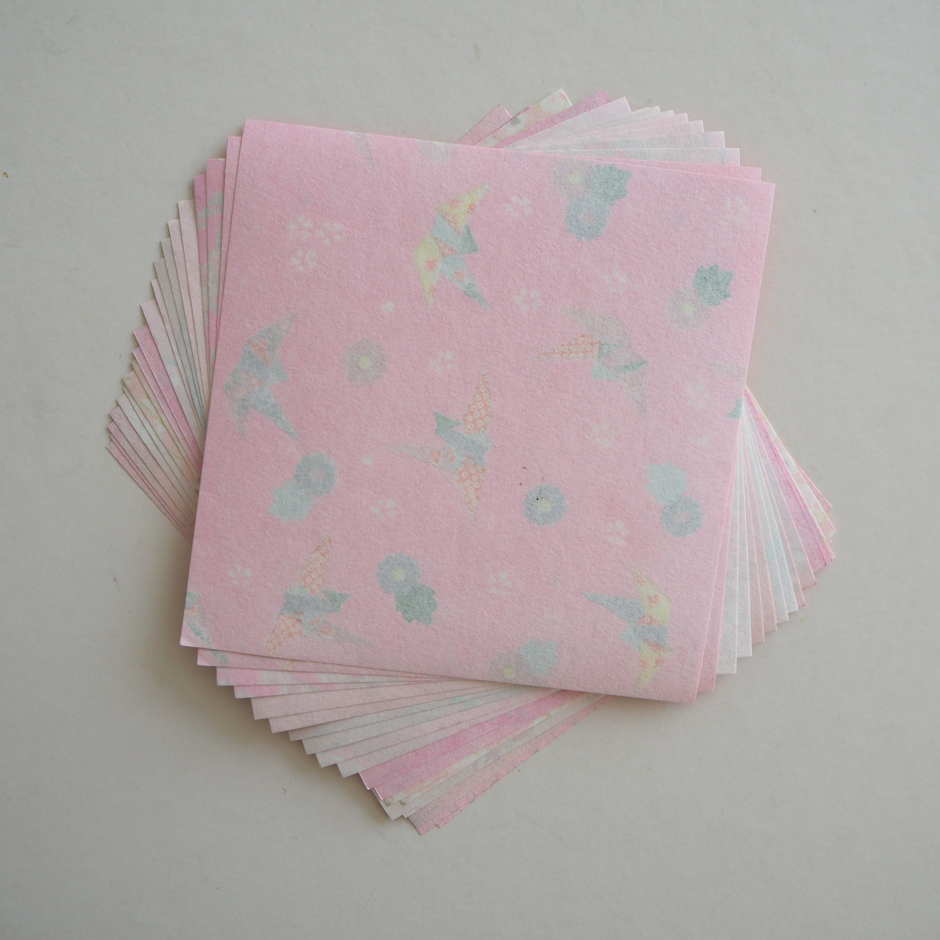 20 Sheets Pink Themed Colours Washi Origami Paper Mixed Pack 14x14cm - Etsy