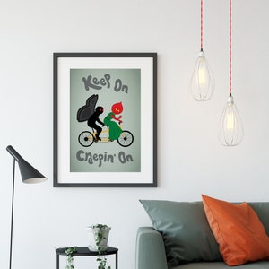 Cryptid Tandem Bike print