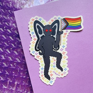 Mothman Pride sticker