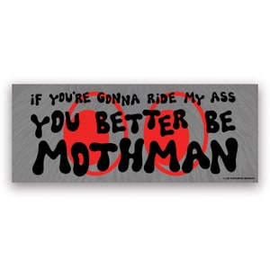 Pegatina para parachoques Mothman Ride