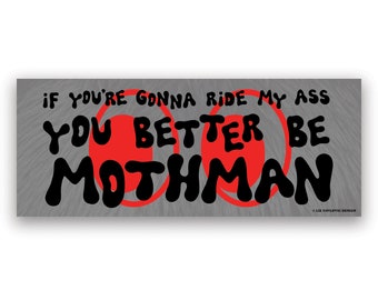 Pegatina para parachoques Mothman Ride