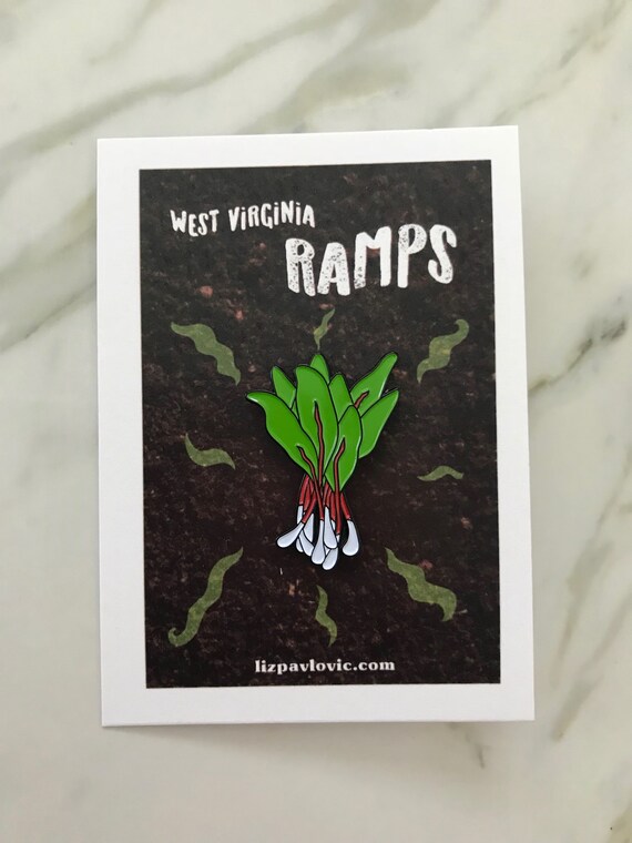 West Virginia Ramps enamel pin