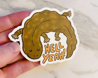 Hellbender sticker