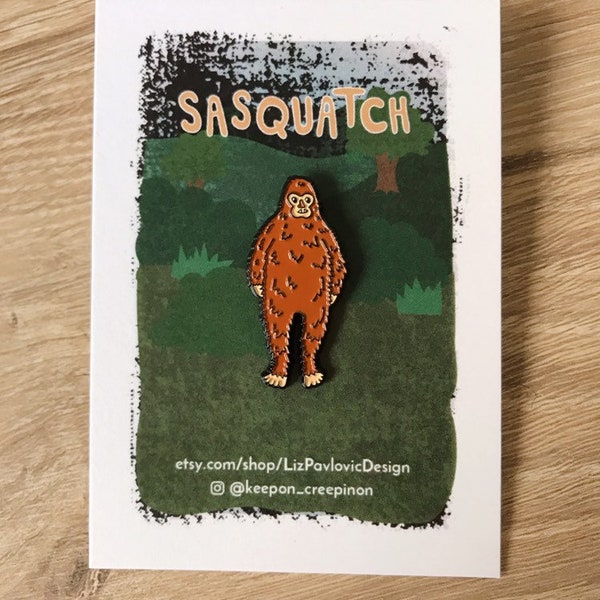 Sasquatch enamel pin