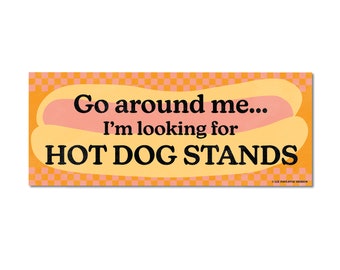 Hotdog Stands bumper sticker