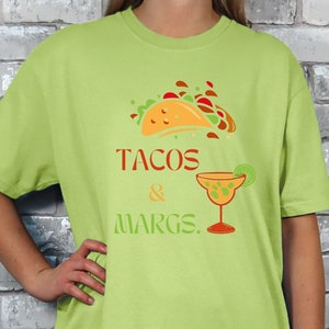 Tacos and Margaritas Shirt, Comfort Colors Shirt, Taco Lover Gift, Mexican Party Shirt, Funny Food Shirt, Fiesta Party Shirt, Mexican Tee