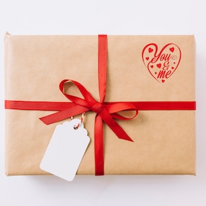 Ensemble d'autocollants d'amour TOI ET MOI en forme de coeur à personnaliser, autocollants Tomber amoureux pour le bricolage, cartes postales et autocollants de décoration cadeau