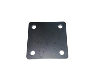 4 x 4 x 1/4 Inch Base Plate, Weldable Steel, Hot Rolled A36 - Made in USA