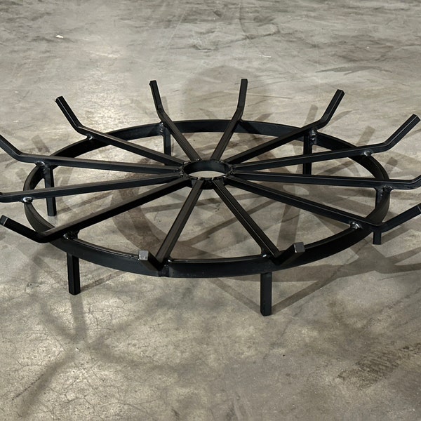 32 Inch SteelFreak Wagon Wheel Grate for Outdoor Fire Pit