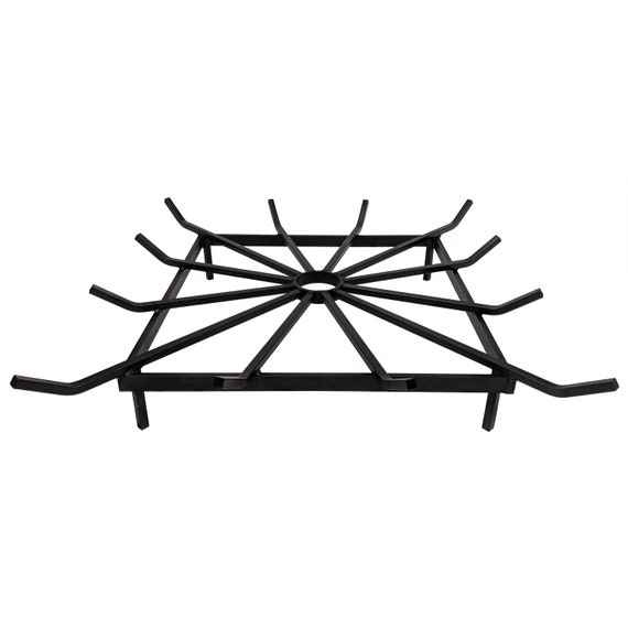 32 X 32 Inch Square Wheel Fire Pit Grate By Steelfreak Made Etsy