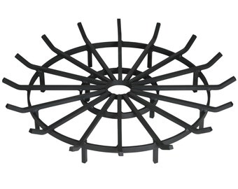 36 Inch SteelFreak Heavy Duty Wagon Wheel Fire Pit Grate for Outdoor Fire Pit