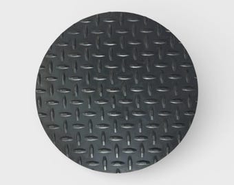 14 Gauge Round Diamond Tread Steel Sheet, Hot Rolled Mild, Mill Finish, Weldable - Made in USA