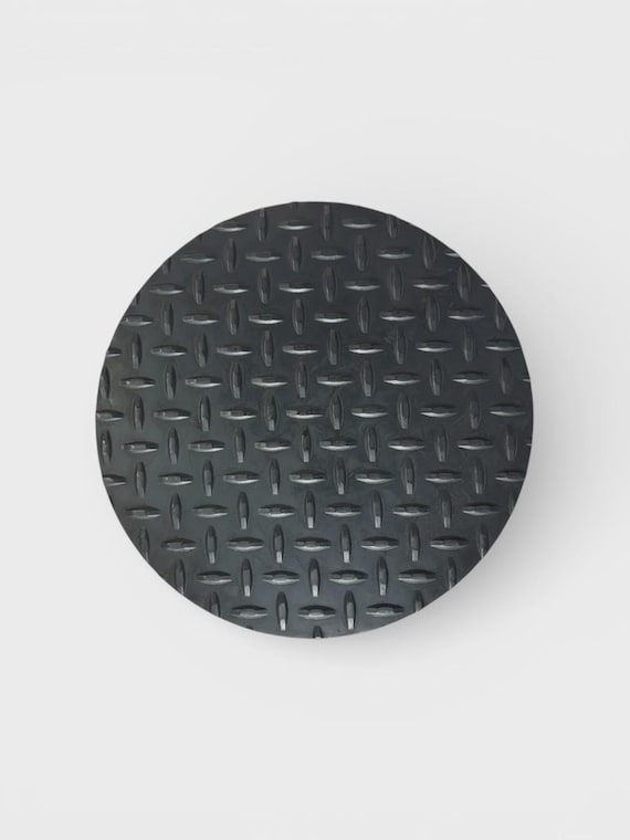 14 Gauge Round Diamond Tread Steel Sheet, Hot Rolled Mild, Mill Finish, Weldable - Made in USA