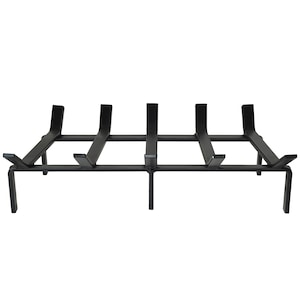 24 Inch Heavy Duty Rectangular Fireplace Grate (Non-Tapered) by SteelFreak - Made in the USA