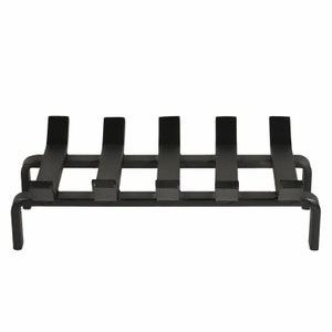 Puede incluir: Rejilla de chimenea de metal negro con cinco barras curvas y dos patas. La rejilla est&aacute; dise&ntilde;ada para mantener los troncos en su lugar para un fuego.