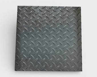 14 Gauge Square Diamond Tread Steel Sheet, Hot Rolled Mild, Mill Finish, Weldable - Made in USA