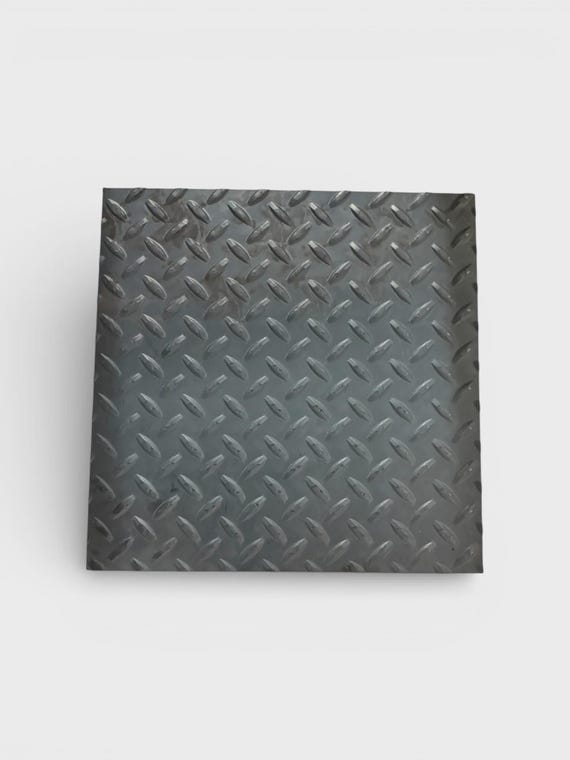 14 Gauge Square Diamond Tread Steel Sheet, Hot Rolled Mild, Mill Finish, Weldable - Made in USA