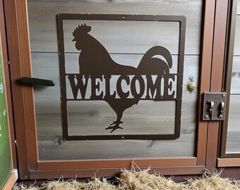 Personalized Chicken Metal Sign - Custom Farm & Coop Decor