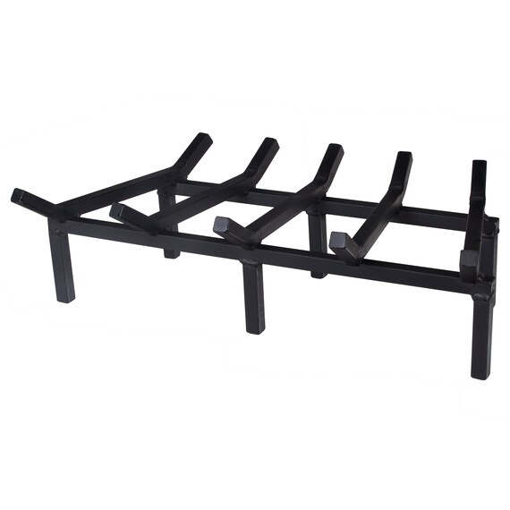 24 Inch Super Heavy Duty Tapered Fireplace Grate By Steelfreak Etsy