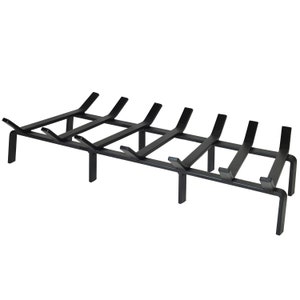 33 Inch Heavy Duty Fireplace Grate (Tapered) by SteelFreak - Made in the USA