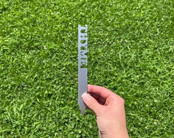 T - 8 Inch Metal Plant Marker Stakes For Vegetables, Herbs, Fruits and Ornamental Plants Starting with "T"