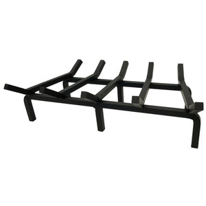 24 Inch Super Heavy Duty Tapered Fireplace Grate by SteelFreak - Made in the USA