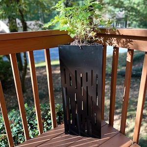 Heavy Duty Raw Steel Planter, Triangular Planter Tower - Made in USA
