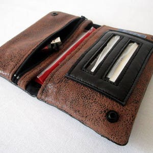 Blague à tabac, pochette à tabac en simili effet suédine ébène et simili noir