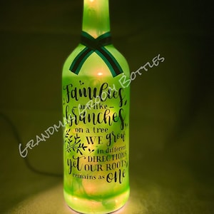 Handmade Family Light up bottle