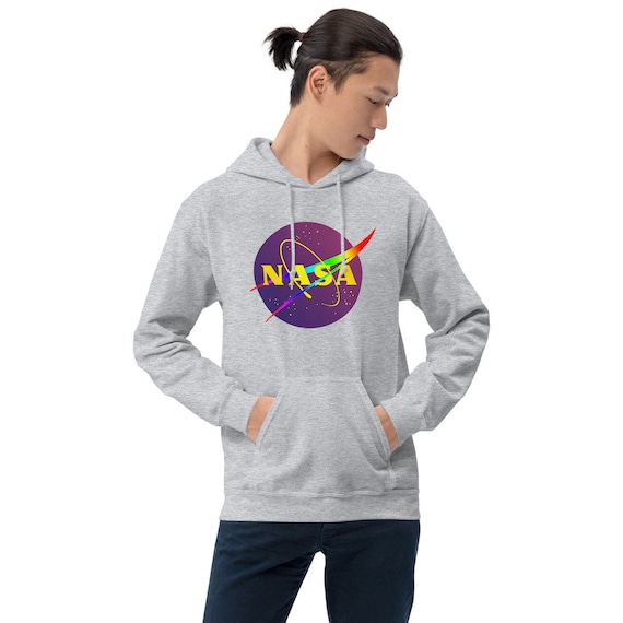 NASA Rainbow Logo Hoodie Etsy
