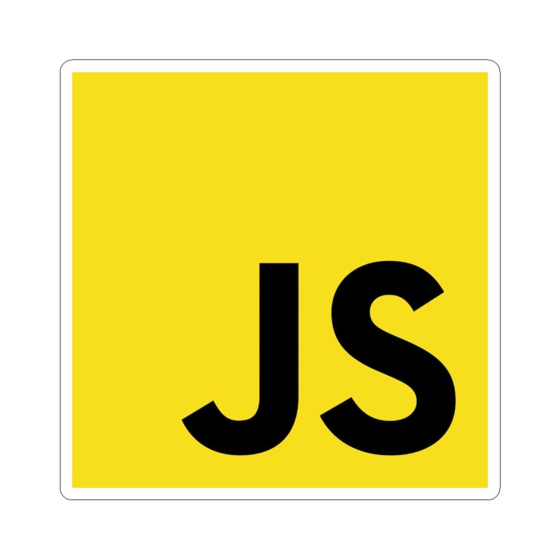 JavaScript ロゴ ダイカット ステッカー 画像 1