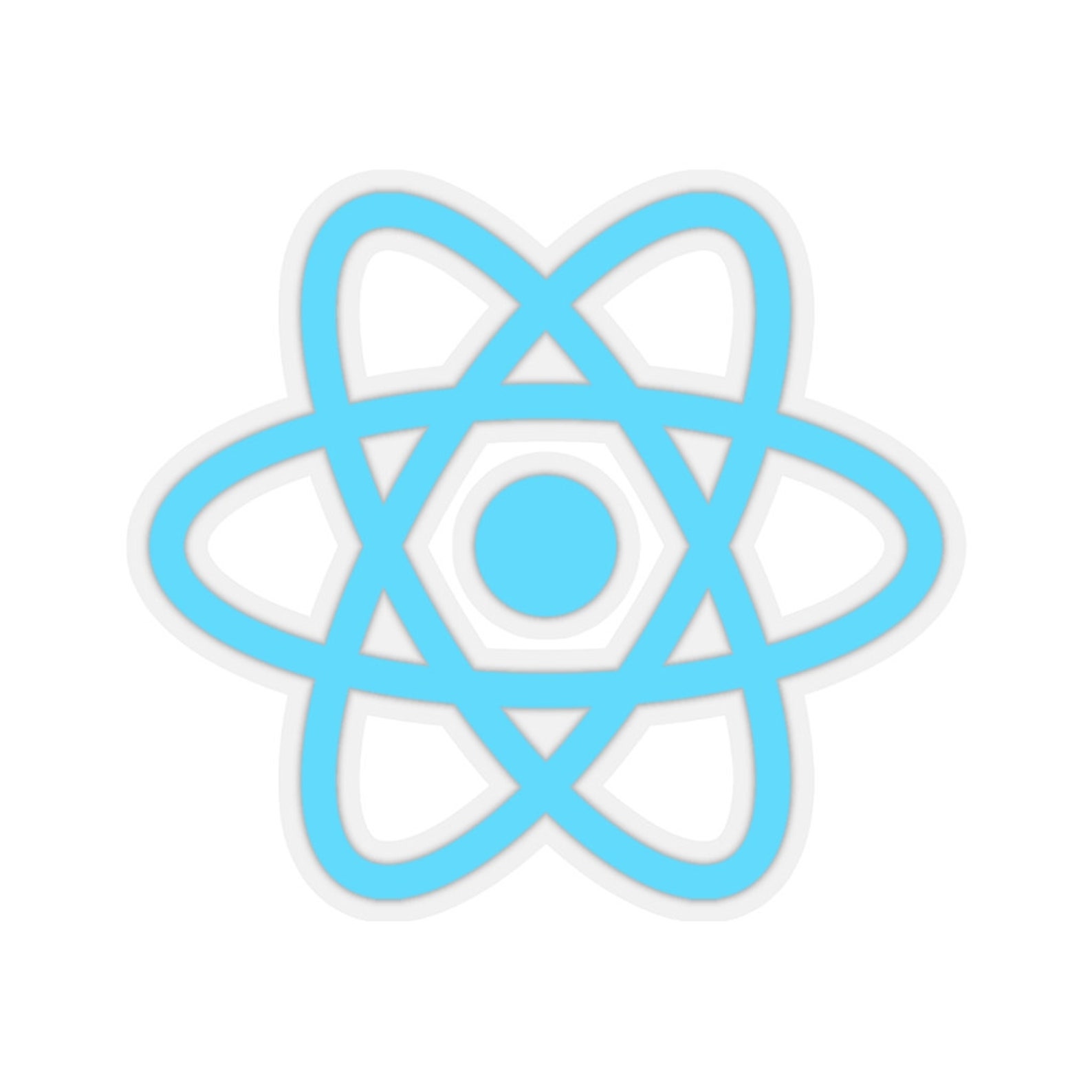 React Logo - Javascript Framework - Gear for Geeks Kiss-cut Stickers - Etsy