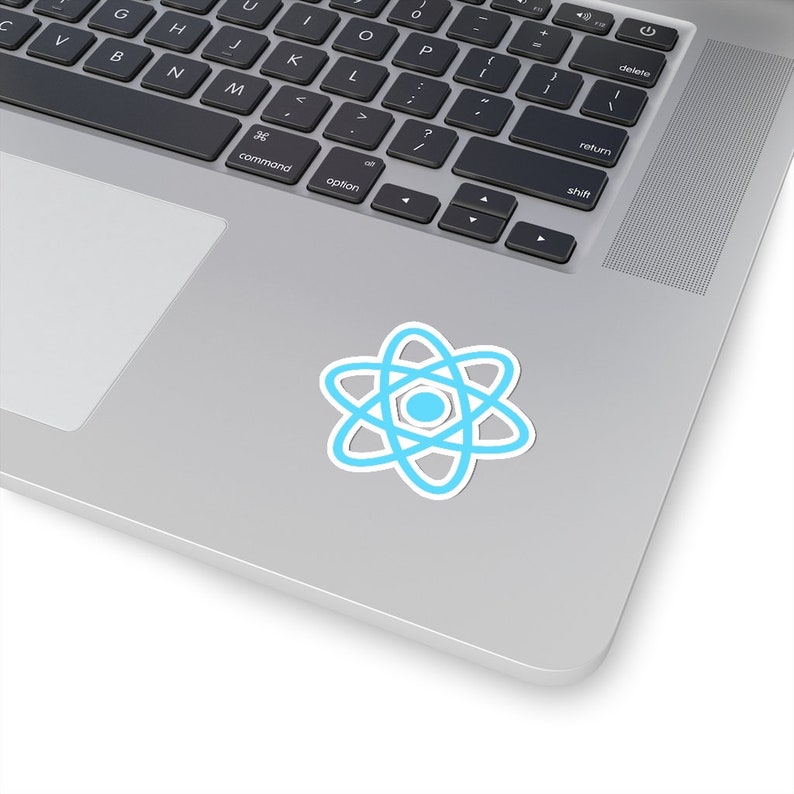 React Logo - Javascript Framework - Gear for Geeks Kiss-Cut Stickers image 5