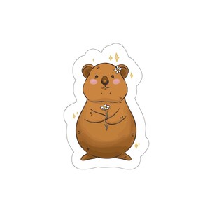 Super Cute Quokka Gift for Animal Fans Die-Cut Stickers