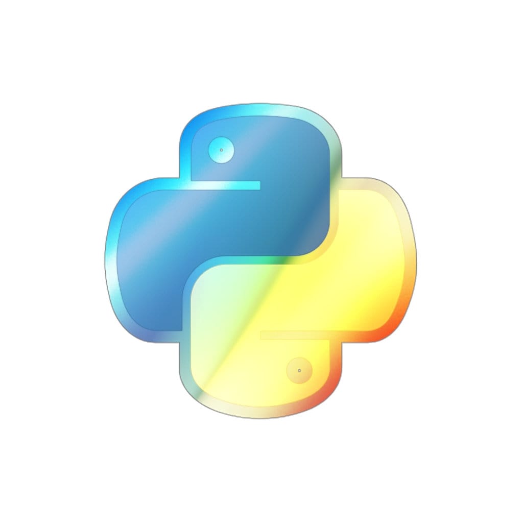 Offical Python Logo Holographic Die-cut Stickers - Etsy