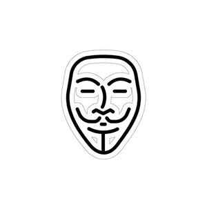 Anonymous - Guy Fawkes Mask Die-Cut Stickers