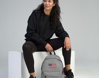 アメリカ国旗刺繍バックパック