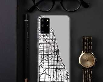 City Map of Chicago, Illinois Samsung Case