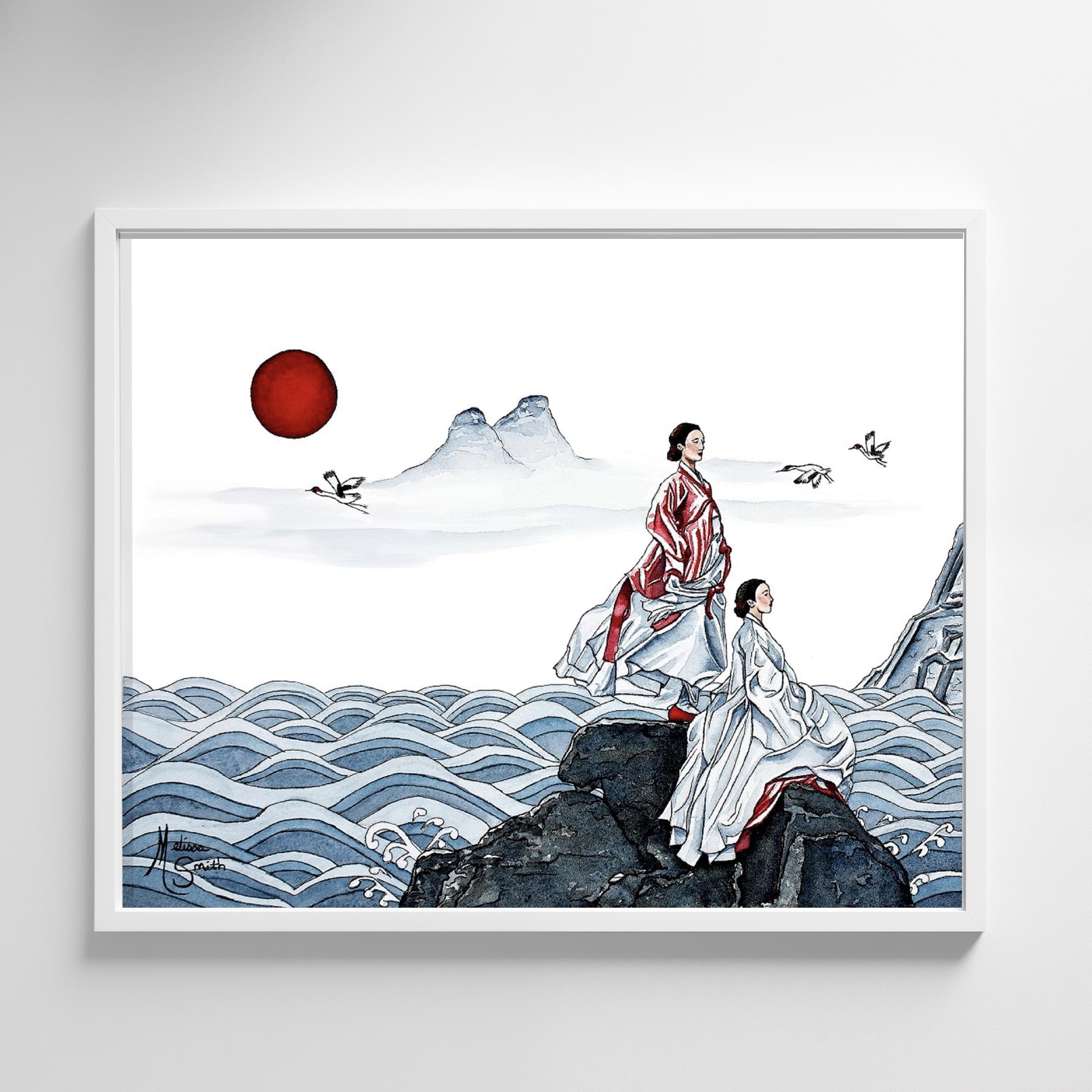 Hanbok Dress, Korea, Korean Art, Korean Painting, Minhwa
