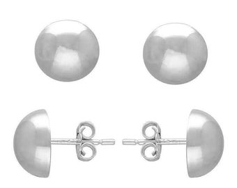 ORECCHINI SEMISFERA SILVER | FARMA BIJOUX IN FARMACIA