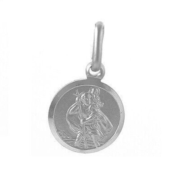 Pendentif Saint Christophe en argent sterling 925 massif 10 mm (petit) sans chaîne