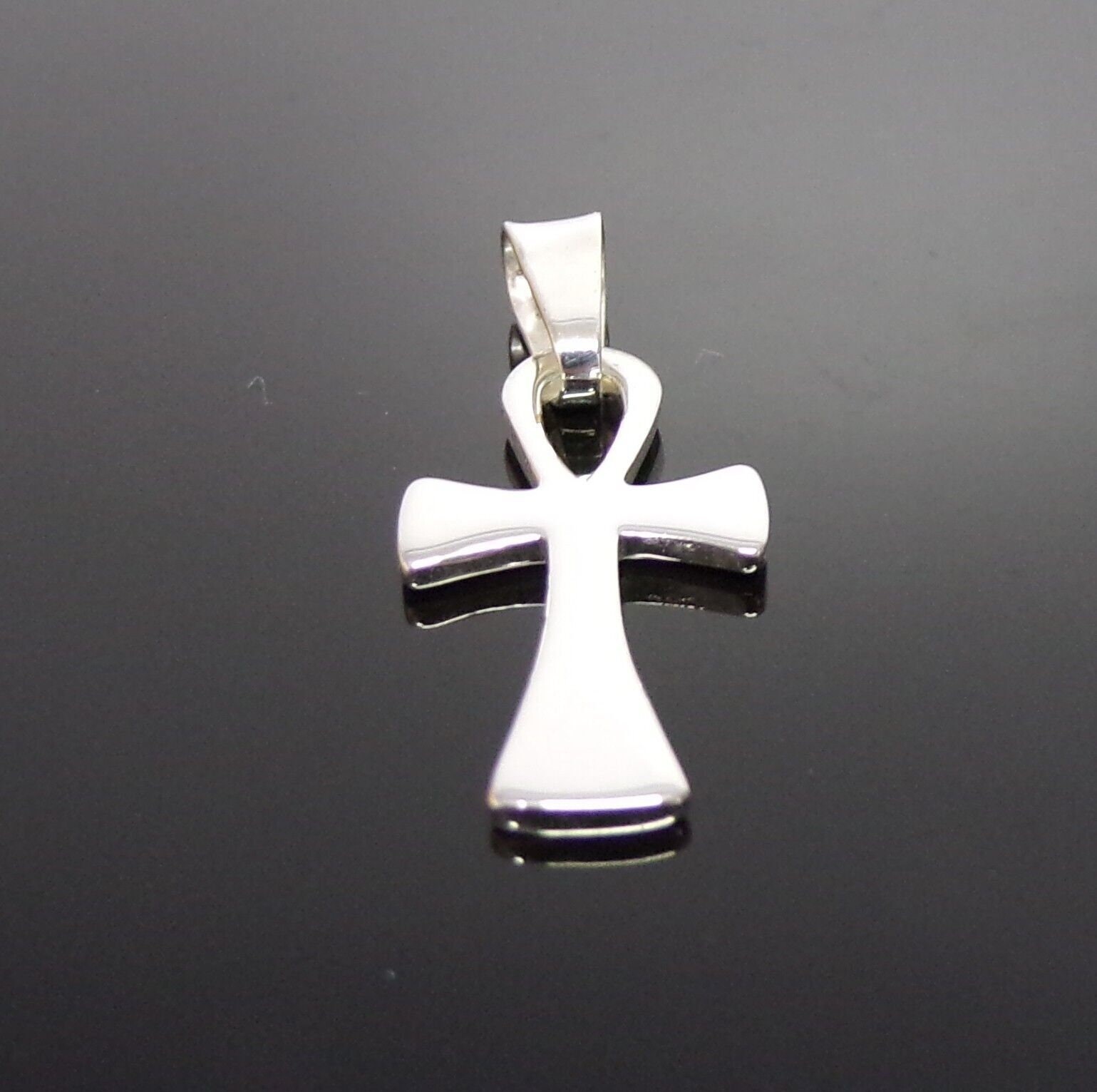 Pendentif Croix Ankh égyptienne - Argent Massif - Vintage - Occasion