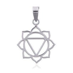 Handmade 925 Sterling Silver Solar Plexus Chakra Pendant Without a Chain 16 mm
