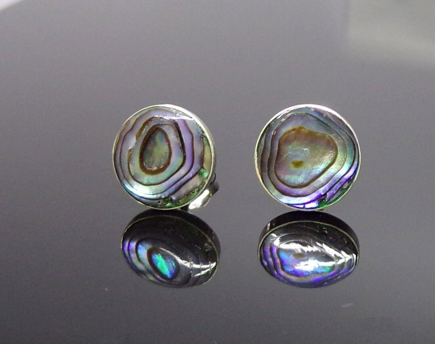 Orecchini Pendenti Orecchini A Bottone In Argento Sterling 925 Con Cerchio Piatto Rotondo Da 4 Mm, Mini Orecchini A Bottone Con Cerchio Semplice - Italia Anello Pandora Cuore - Foto 2
