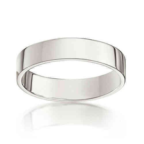 Handmade 925 Solid Sterling Silver 5 mm Flat Wedding Band Thumb Ring …