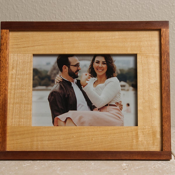 5x7 Picture Frame, 5x7 frame, Wood Picture frame, Solid Handmade Picture Frame